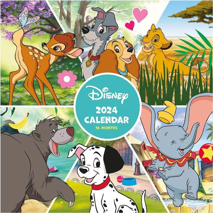 Immagine prodotto Pyramid Calendario Disney 2024 Classici Disney (30 x 30 cm, Inglese)