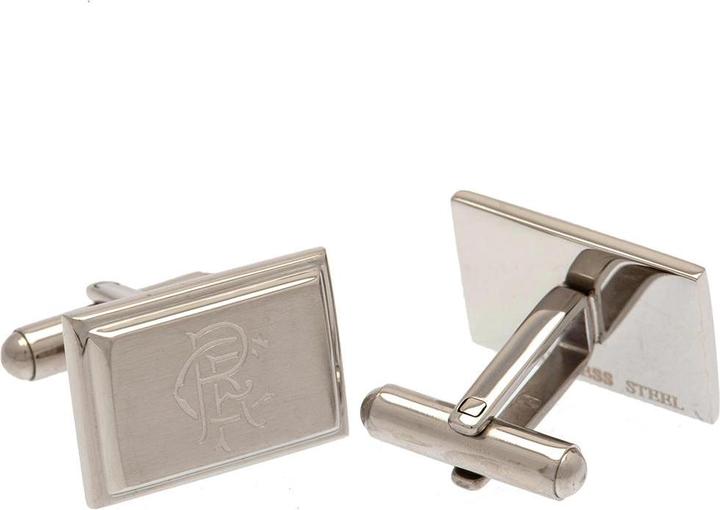 Image du produit Rangers FC Boutons de manchette Blason d'escargot en acier inoxydable (Matériau 100% synthétique)
