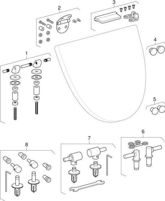 Produktbild Geberit Urinal-Deckel PAREO