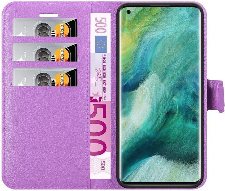 Actual product image Cadorabo Book with stand function cover (Oppo Find X2 Pro)
