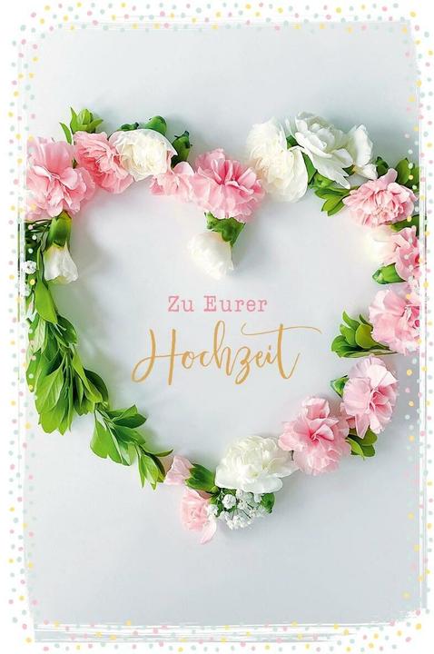 Actual product image ABC Glückwunschkarte Hochzeit 12.5 x 17.6 cm (1 pcs.)