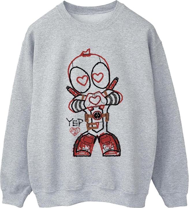 Image du produit - Sweat DEADPOOL LOVE BEAM LINE - Femme (XXL)