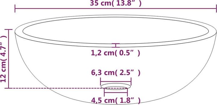 Actual product image VidaXL Leroy (350 mm, 350 mm)