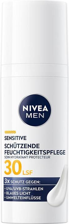 Produktbild Nivea Men Sensitive Schützende Feuchtigkeitspflege LSF30 (50 ml, Tagescreme, SPF 30)