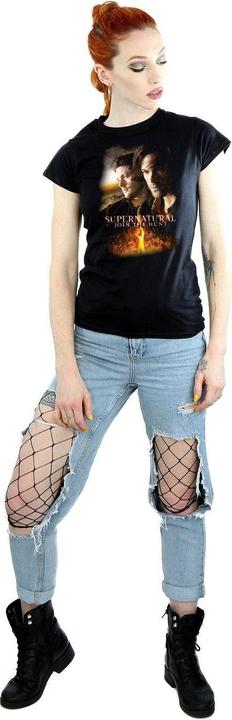 Actual product image Supernatural Womens/Ladies Poster Cotton T-Shirt (L)