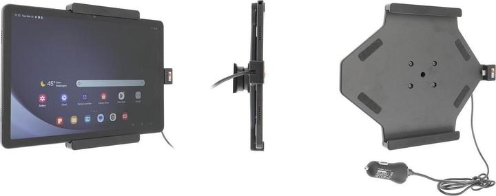 Actual product image Brodit Active USB holder, 12/24V, for SAMSUNG Galaxy Tab A9+, incl. USB charger