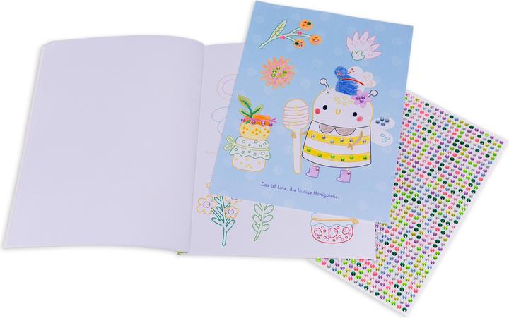 Actual product image My colouring book with colourful glitter stones. In the fairy forest (with over 1,000 glitter