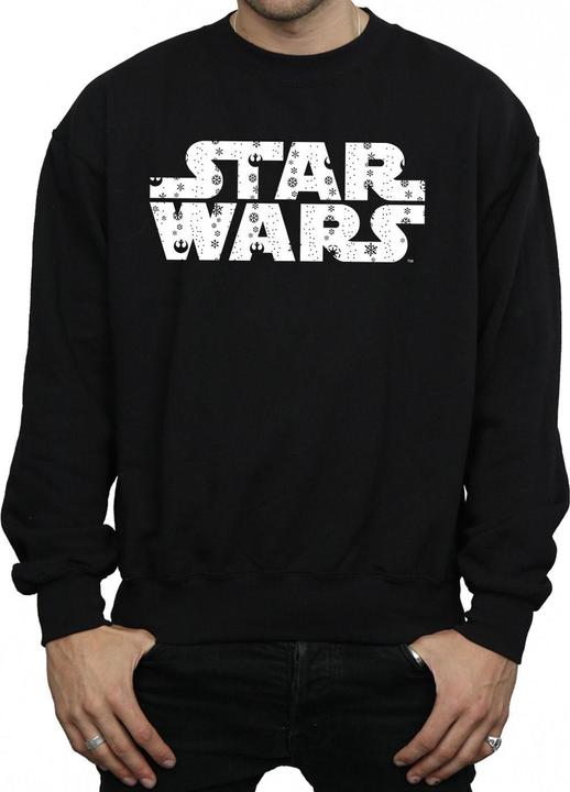 Actual product image Star Wars Mens Christmas Logo Sweatshirt (XL)