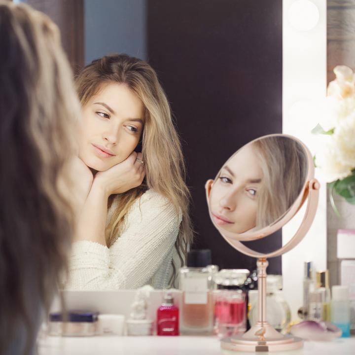 Actual product image Relaxdays Makeup Mirror (18 x 10.5 x 27.5 cm)