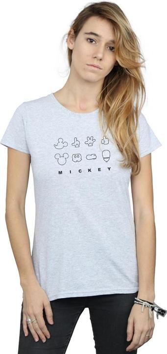 Immagine prodotto Disney Mickey Mouse Deconstructed Maglietta Donna (L)