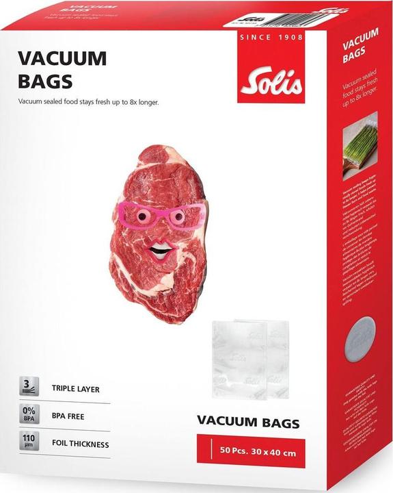 Produktbild Solis Vakuumierbeutel 30 x 40 cm (50x) (50 x)