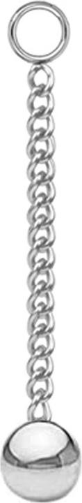 Produktbild Star Piercing Anhänger silber Kette mit Anhänger Kugel (ohne Messing, Chirurgenstahl 316L)