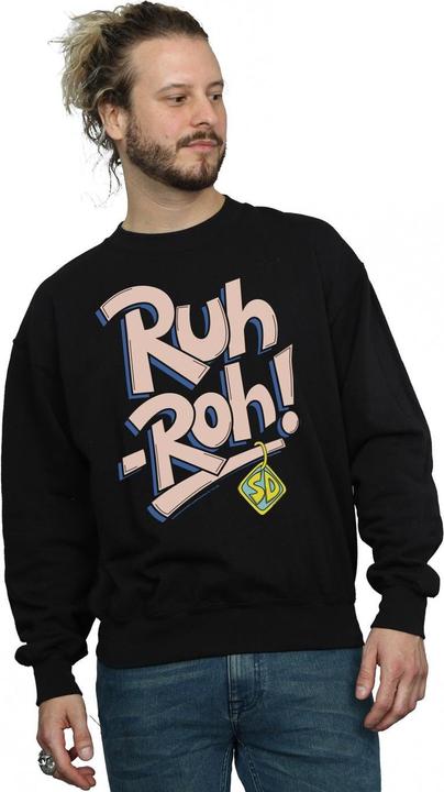 Actual product image Scooby Doo Mens Ruh-Roh Dog Tag Sweatshirt (S)