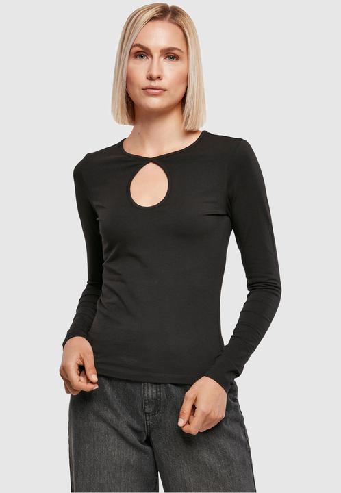 Produktbild Urban Classics Ladies Organic Keyhole Longsleeve - 16786 (S, M)