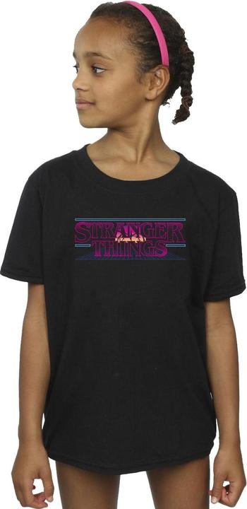 Immagine prodotto Netflix Stranger Things Retro Title Maglietta Ragazze (140, 146)