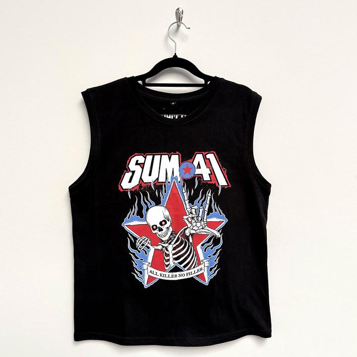 Universal Textiles All Killer No Filler Skeleton (Black) Tank