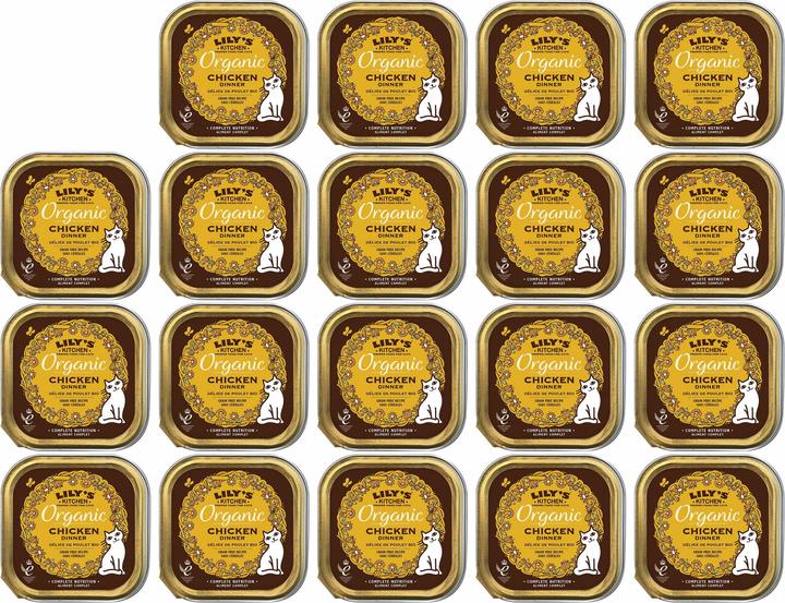Image du produit Lily's Kitchen Poulet biologique à alimentation humide, 19 x 85g (Adulte, 19 pcs, 1615 g)