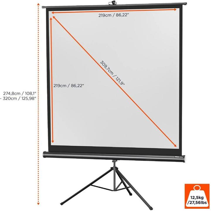 Immagine prodotto Celexon Treppiede Eco, schermo, 1:1 (86.22", 1:1)