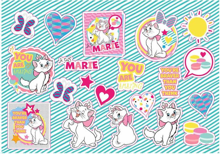 Image du produit Disney Marie Cat Kleurplaten met Stencil en Stickervel