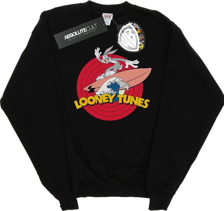 Actual product image Looney Tunes Mens Bugs Bunny Surfing Sweatshirt (XXL)