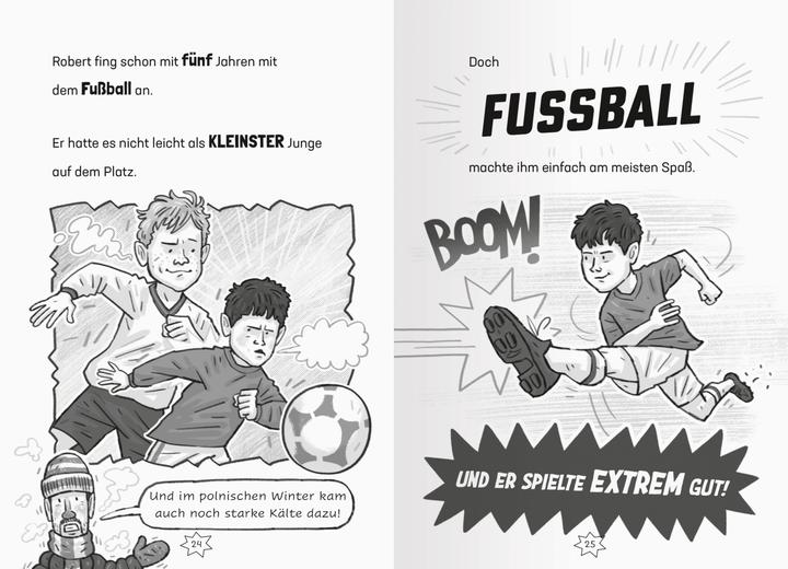 Produktbild Ravensburger Fussball-Stars - Alles über Lewandowski (Deutsch, Dan Green, Ulrich Thiele, Simon Mugford, 2024)