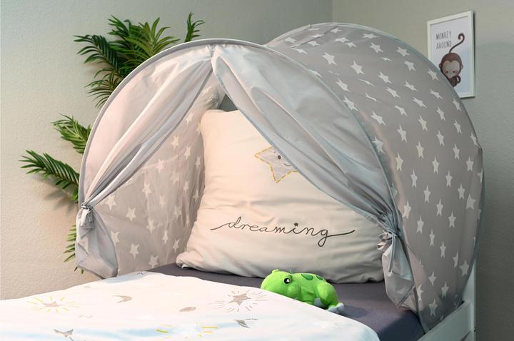 Actual product image Knorrtoys Grey white stars" bed tent