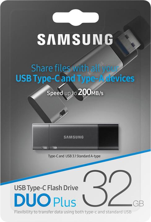 Produktbild Samsung Duo Plus (32 GB, USB-A, USB-C, USB 3.1)