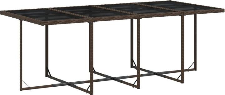 Produktbild VidaXL Gartenmöbel Essgruppe Gartengarnitur Sitzgruppe 13-tlg. Braun Poly Rattan (106 cm)