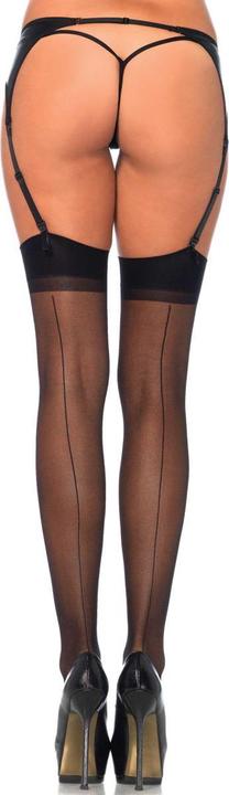 Actual product image Leg Avenue Suspender stockings with seam (One size)