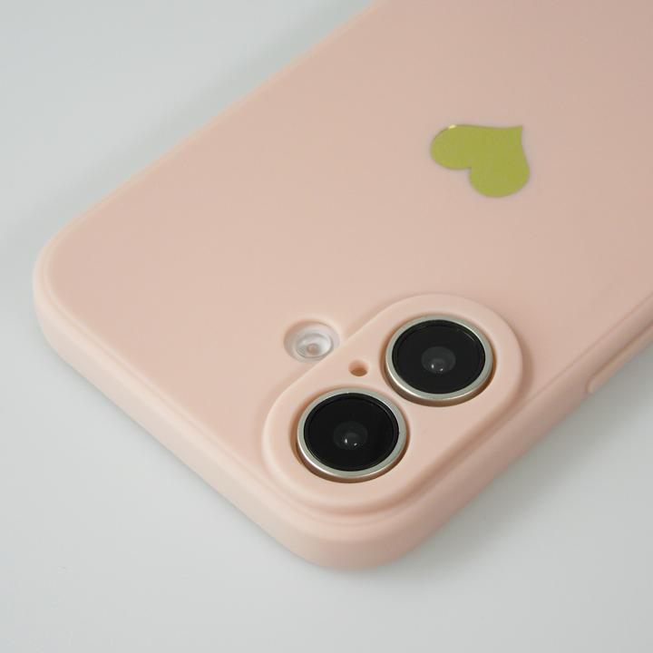 Produktbild PhoneLook Hülle Silikon Mat Herz gold (Apple iPhone 16)