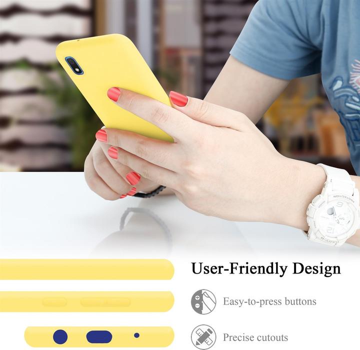 Immagine prodotto Cadorabo Copertura della cassa del silicone liquido TPU (Samsung Galaxy A10, HTC One M10)
