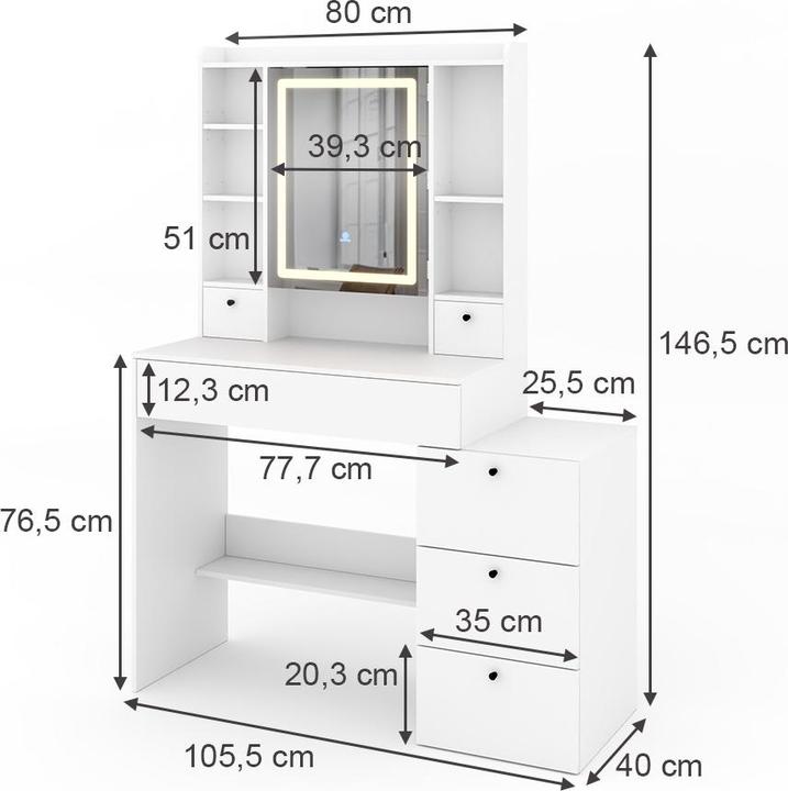 Produktbild Vichy Livora (105.5 x 40 x 146.5 cm)