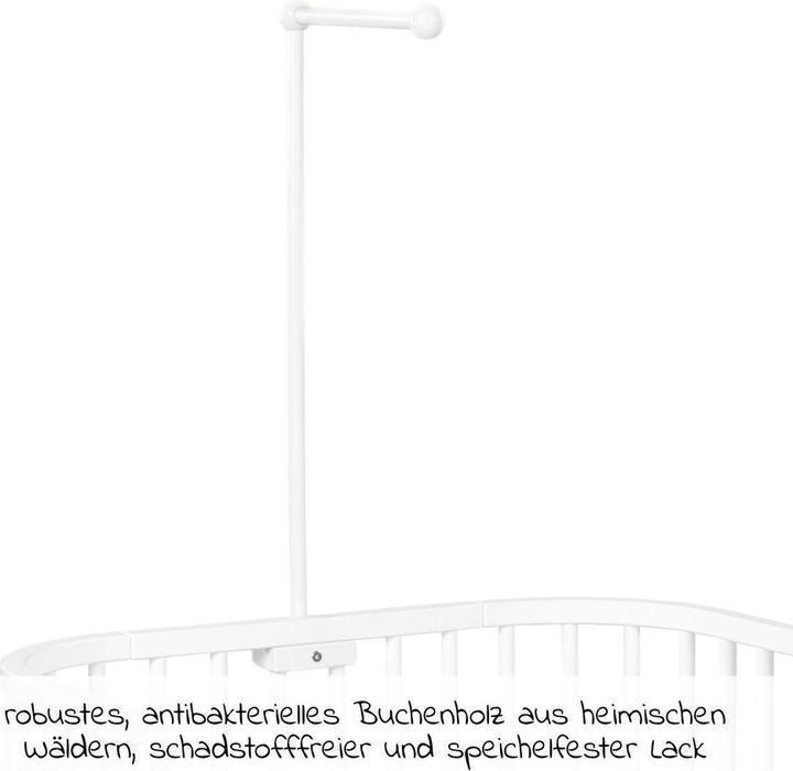 Produktbild Tobi BabyBay Mobilehalterung weiss lackiert