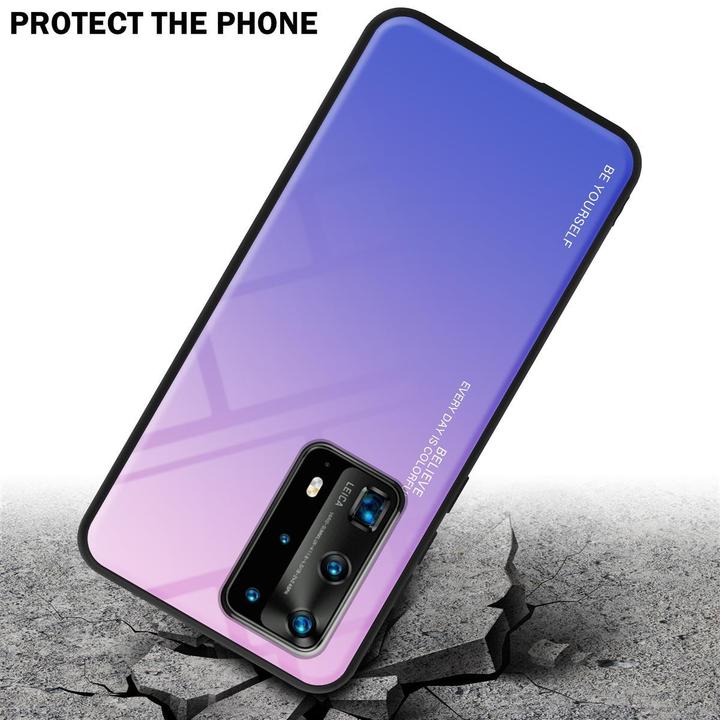 Actual product image Cadorabo TPU 2 colors glass cover (Huawei P40 Pro+)