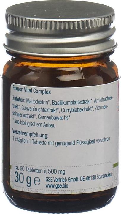 Produktbild GSE Frauen Vital Complex Bio Tabl (60 Stück, Tabletten, 123 g)