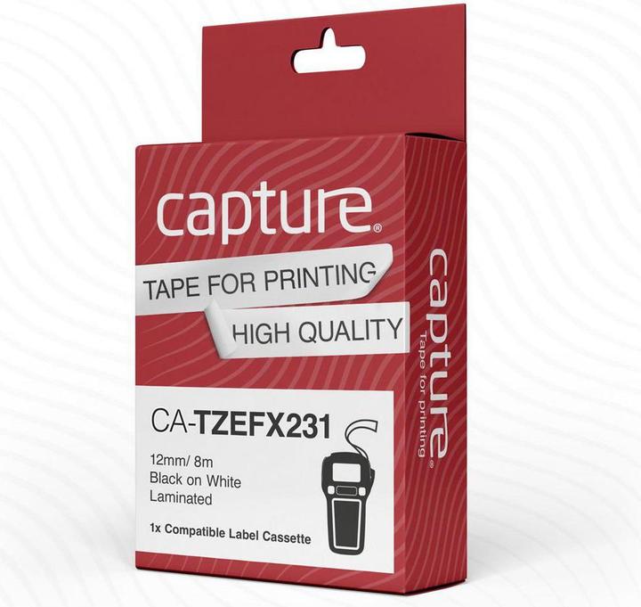 Image du produit Capture Ruban flexible noir sur blanc