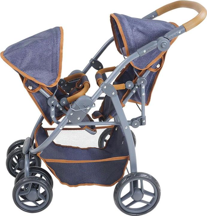 Produktbild Knorrtoys Zwillingspuppenwagen Milo - dark blue