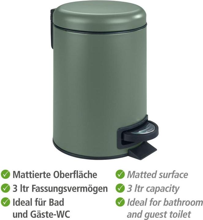 Actual product image Wenko Leman pedal bin (3 l)