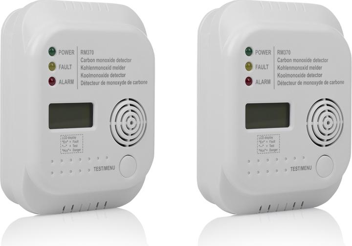 Actual product image Smartwares RM370/2 Carbon Monoxide Detector with 3 LEDs and