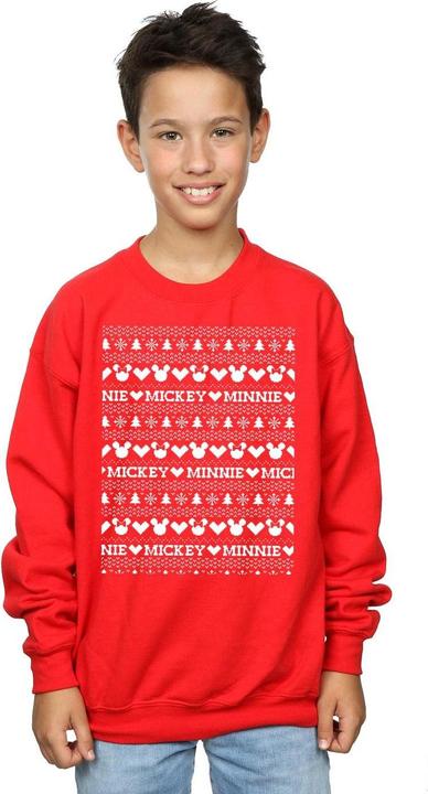 Immagine prodotto Disney Mickey And Minnie Christmas Fair Isle Felpa Ragazzi (140, 146)