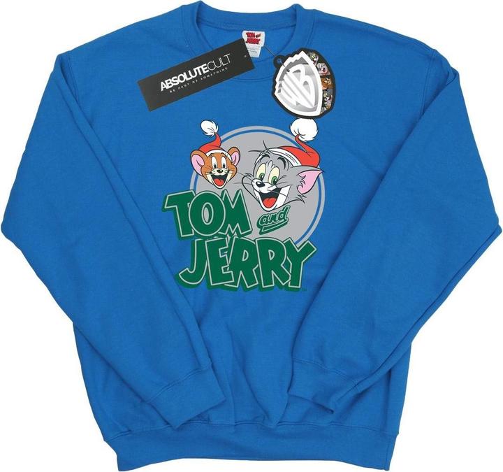 Actual product image Tom & Jerry Mens Christmas Greetings Sweatshirt (XL)