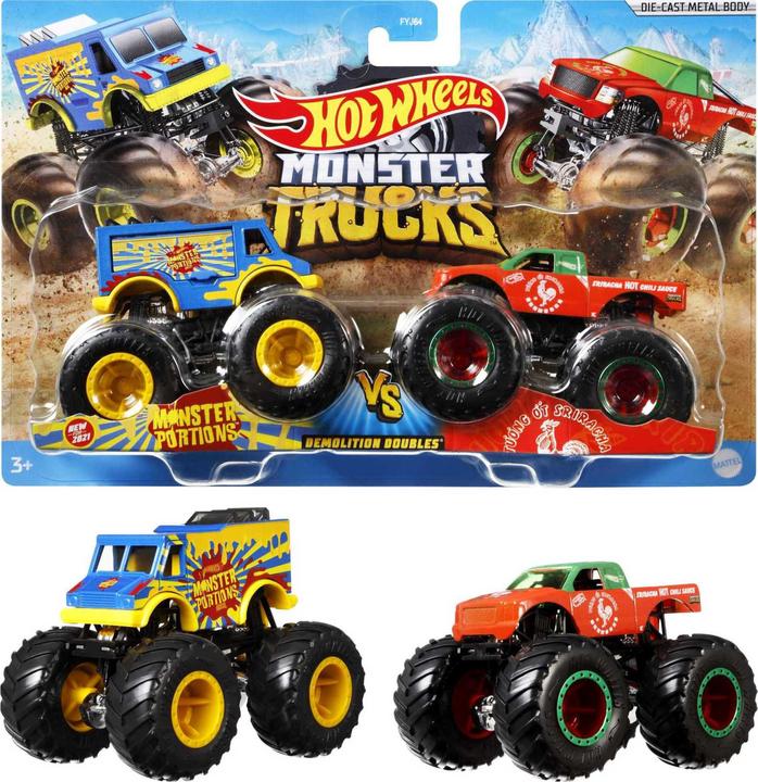 Hot Wheels Monster Trucks, Die-Cast, assortiert, 1 Stück