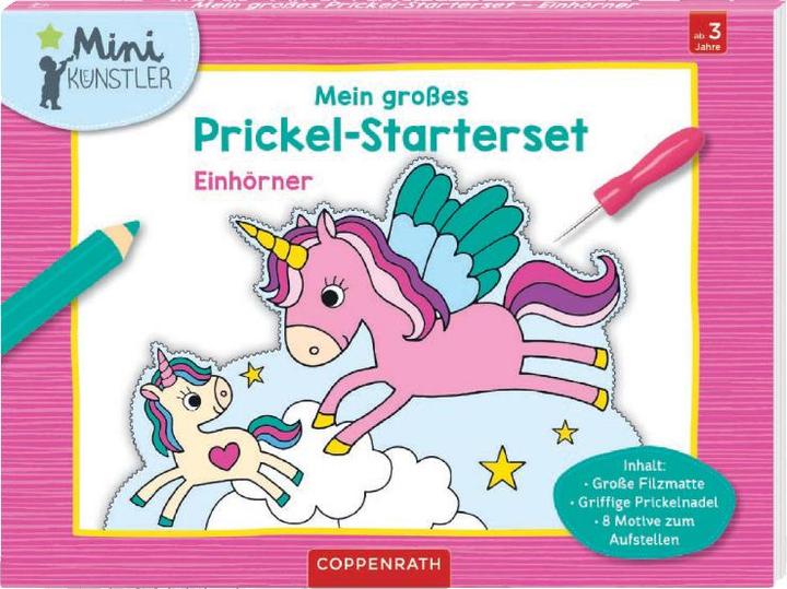 Produktbild Mein Prickel-Starterset: Einhörner (Deutsch, AnitaEngelen, 2024)