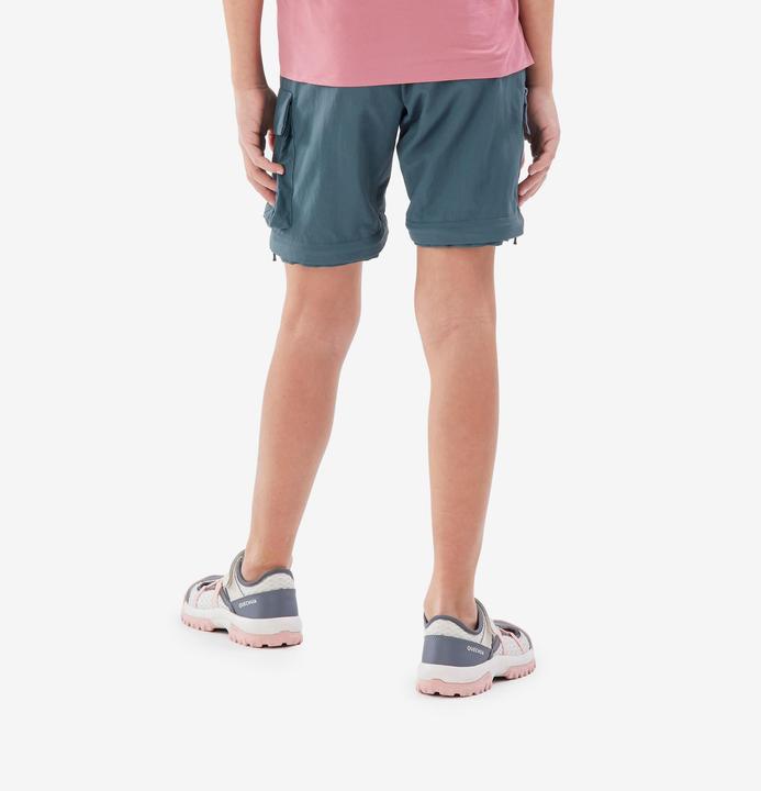 Image du produit Quechua Pantalon modulable de randonnée junior, MH500 bleu (14, 15, 16)