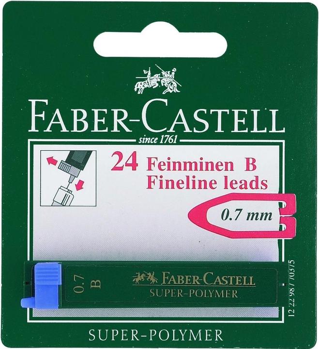 Produktbild Faber-Castell Feinminen (Gelmine, Schwarz, 0.70 mm)