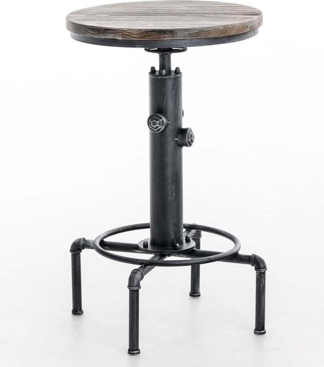Actual product image CLP Lumos bar table, wood, antique silver