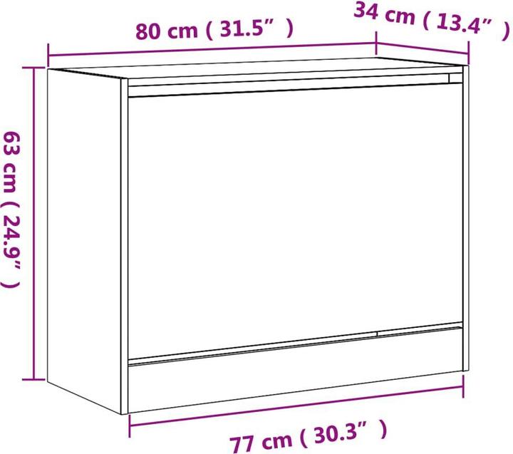 Image du produit VidaXL Nalani (80 x 34 x 63 cm)