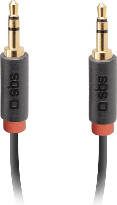 Actual product image SBS Audio stereo cable, 3,5mm jack made for mobile and smartphones (1.50 m, 3.5mm jack (AUX))