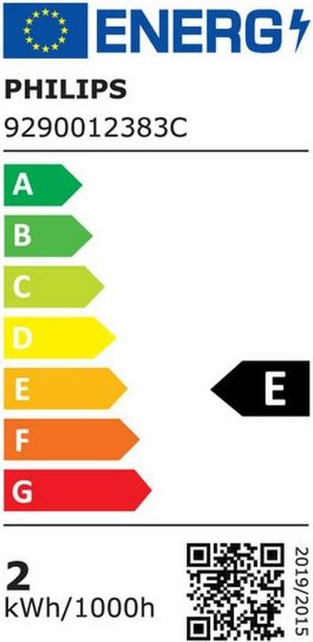 Energy Label Philips Lamp 2 W (25 W) E14 Warm white (E14, 2 W, 250 lm, 1 x, E)