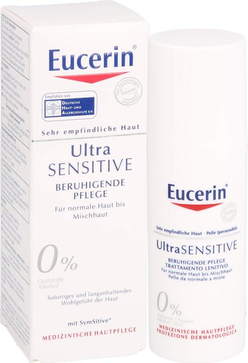 Actual product image Eucerin UltraSENSITIVE Soothing Care for Normal to Combination Skin (50 ml, 24h cream)